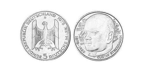 5 Mark Alemania Occidental (1949-1990) Plata 