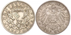 5 Mark Bremen (estado) Plata 