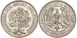 5 Mark Alemania / República de Weimar (1918-1933) Plata 