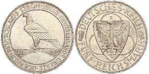 5 Mark República de Weimar (1918-1933) Plata 
