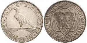 5 Mark República de Weimar (1918-1933) Plata 