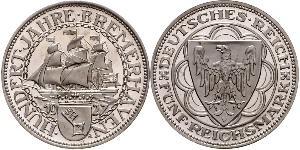 5 Mark República de Weimar (1918-1933) Plata 