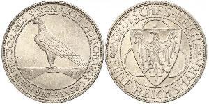 5 Mark República de Weimar (1918-1933) Plata 