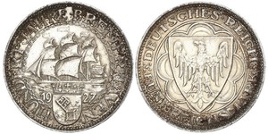 5 Mark República de Weimar (1918-1933) Plata 