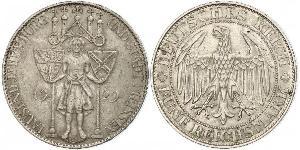 5 Mark República de Weimar (1918-1933) Plata 