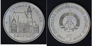 5 Mark Repubblica Democratica Tedesca (1949-1990) Rame/Nichel 