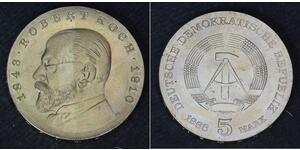 5 Mark Repubblica Democratica Tedesca (1949-1990) Rame/Nichel 