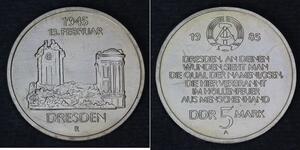 5 Mark Repubblica Democratica Tedesca (1949-1990) Rame/Nichel 