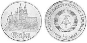 5 Mark Repubblica Democratica Tedesca (1949-1990) Rame/Nichel 