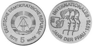 5 Mark Repubblica Democratica Tedesca (1949-1990) Rame/Nichel 