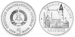 5 Mark Repubblica Democratica Tedesca (1949-1990) Rame/Nichel 