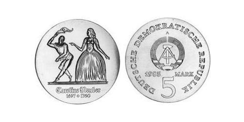 5 Mark Repubblica Democratica Tedesca (1949-1990) Rame/Nichel 