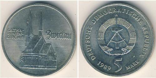 5 Mark Repubblica Democratica Tedesca (1949-1990) Rame/Nichel 