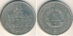 5 Mark Repubblica Democratica Tedesca (1949-1990) Rame/Zinco/Nichel 