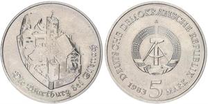 5 Mark Repubblica Democratica Tedesca (1949-1990) Rame/Zinco/Nichel 