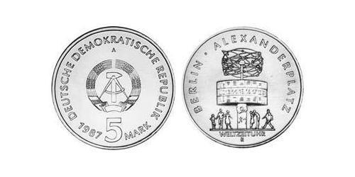 5 Mark Repubblica Democratica Tedesca (1949-1990) Rame/Zinco/Nichel 