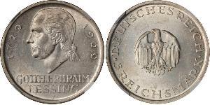 5 Mark Deutsches Kaiserreich (1871-1918) Silber Gotthold Ephraim Lessing