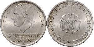 5 Mark Deutsches Kaiserreich (1871-1918) Silber Gotthold Ephraim Lessing