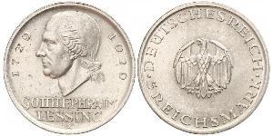 5 Mark Deutsches Kaiserreich (1871-1918) Silber Gotthold Ephraim Lessing
