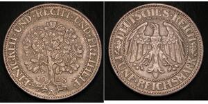 5 Mark Deutschland / Weimarer Republik (1918-1933) Silber 