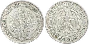 5 Mark Deutschland / Weimarer Republik (1918-1933) Silber 