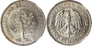 5 Mark Deutschland / Weimarer Republik (1918-1933) Silber 