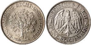 5 Mark Deutschland / Weimarer Republik (1918-1933) Silber 
