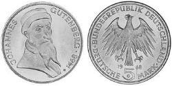 5 Mark Geschichte der Bundesrepublik Deutschland (1949-1990) Silber 
