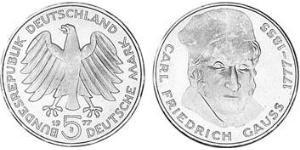 5 Mark Geschichte der Bundesrepublik Deutschland (1949-1990) Silber 