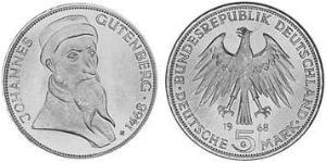 5 Mark Geschichte der Bundesrepublik Deutschland (1949-1990) Silber 
