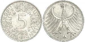 5 Mark Geschichte der Bundesrepublik Deutschland (1949-1990) Silber 