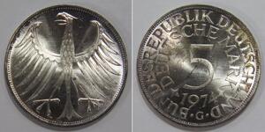 5 Mark Geschichte der Bundesrepublik Deutschland (1949-1990) Silber 
