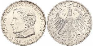 5 Mark Geschichte der Bundesrepublik Deutschland (1949-1990) Silber Joseph von Eichendorff