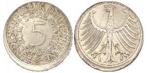 5 Mark Geschichte der Bundesrepublik Deutschland (1949-1990) Silber 