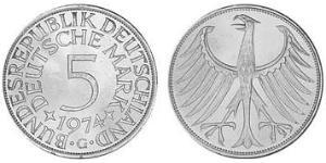 5 Mark Geschichte der Bundesrepublik Deutschland (1949-1990) Silber 