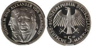 5 Mark Geschichte der Bundesrepublik Deutschland (1949-1990) Silber 