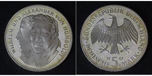 5 Mark Geschichte der Bundesrepublik Deutschland (1949-1990) Silber 