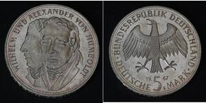5 Mark Geschichte der Bundesrepublik Deutschland (1949-1990) Silber 