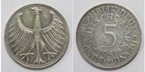 5 Mark Geschichte der Bundesrepublik Deutschland (1949-1990) Silber 