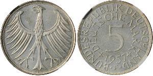 5 Mark Geschichte der Bundesrepublik Deutschland (1949-1990) Silber 