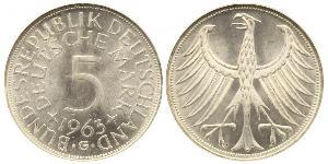 5 Mark Geschichte der Bundesrepublik Deutschland (1949-1990) Silber 