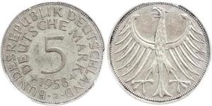 5 Mark Geschichte der Bundesrepublik Deutschland (1949-1990) Silber 