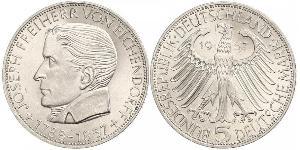 5 Mark Geschichte der Bundesrepublik Deutschland (1949-1990) Silber Joseph von Eichendorff