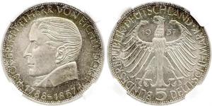 5 Mark Geschichte der Bundesrepublik Deutschland (1949-1990) Silber Joseph von Eichendorff