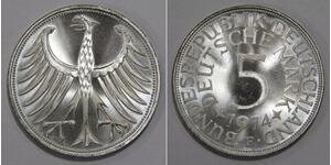 5 Mark Geschichte der Bundesrepublik Deutschland (1949-1990) Silber 
