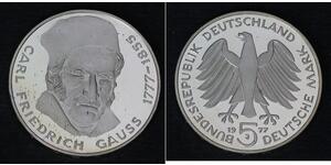5 Mark Geschichte der Bundesrepublik Deutschland (1949-1990) Silber 