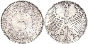 5 Mark Geschichte der Bundesrepublik Deutschland (1949-1990) Silber 