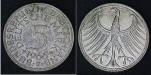 5 Mark Geschichte der Bundesrepublik Deutschland (1949-1990) Silber 