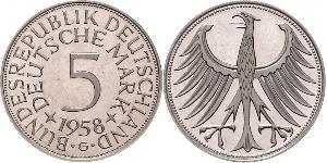 5 Mark Geschichte der Bundesrepublik Deutschland (1949-1990) Silber 