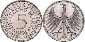 5 Mark Geschichte der Bundesrepublik Deutschland (1949-1990) Silber 